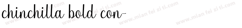 chinchilla bold con字体转换